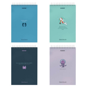 Скетчбук Funster Ocean - На спирали - А5 - 60 листов