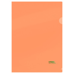 Папка-уголок Стамм Сияние - 180 мкм - Оранжевая