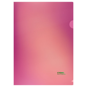 Папка-уголок Стамм Сияние - 180 мкм - Розовая