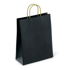 Пакет бумажный Крафт с кручеными ручками - 26*15*35 см