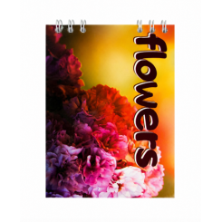 Блокнот Полеспечать Flowers - А6 - На спирали - 60л