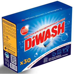 Таблетки для посудомоечных машин DIWASH - 30 шт