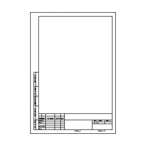 Форматка чертежная - А3 -  420*297 мм - вертикальная рамка