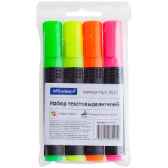 Набор текстовых маркеров OfficeSpace - 4цвета - 1-4мм