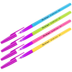 Ручка шариковая W-219 Color - синяя - 0,7мм - ассорти