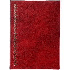 Папка адресная Виньетка - А4- бумвинил - Красная Папка адресная Виньетка - А4- бумвинил - Красная