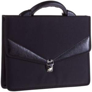 Портфель OfficeSpace Turin - Ткань - На молнии - Черный
