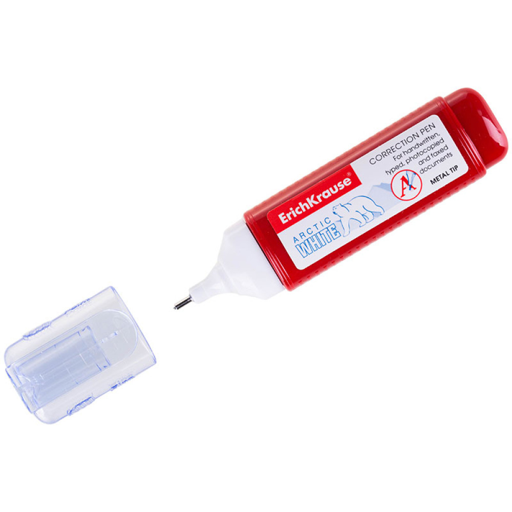 Корректирующая ручка Arctic White - 12 мл - Металлический наконечник Корректирующая ручка Arctic White - 12 мл - Металлический наконечник