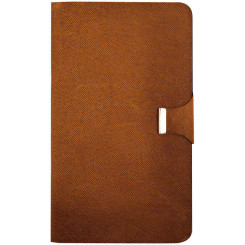 Визитница OfficeSpace - Кожзам - Коричневая - С кнопкой