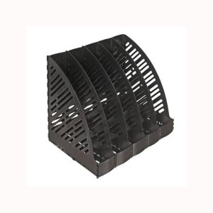 Лоток для бумаг вертикальный Юниопт - 5 секций - Черный