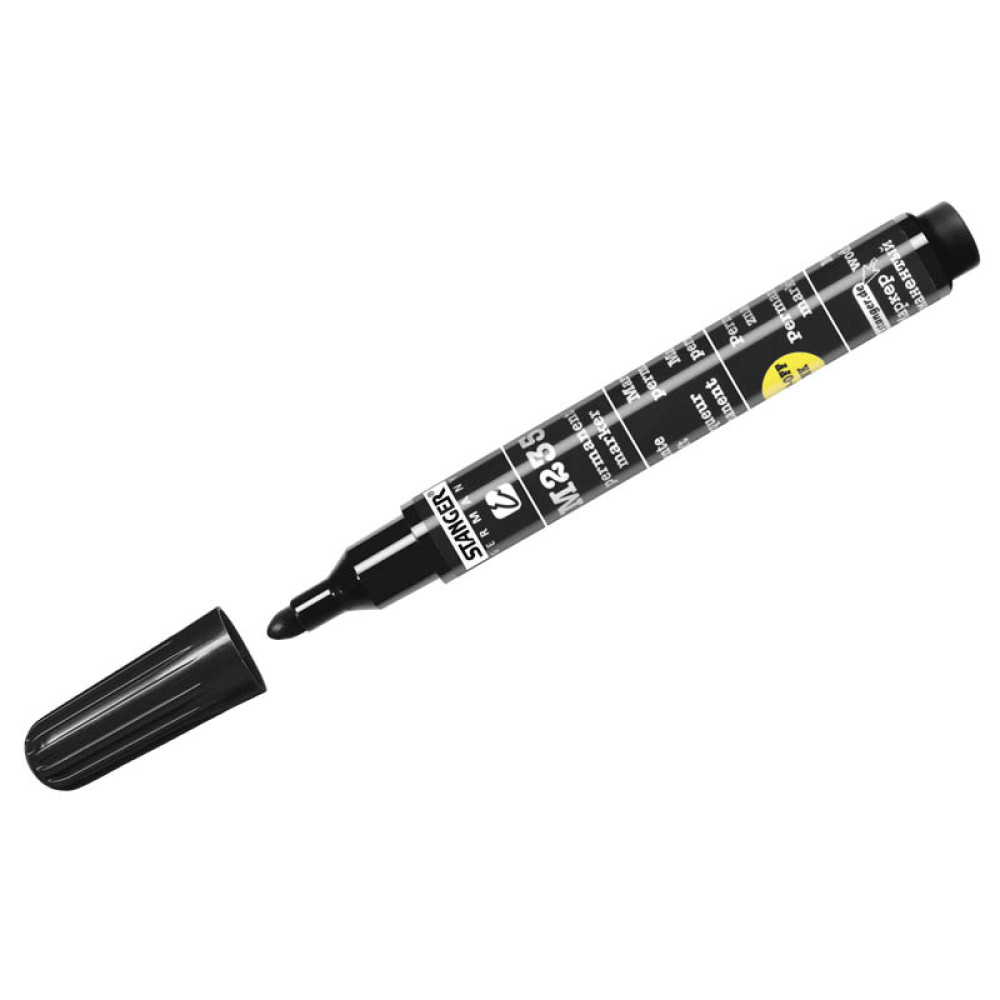 Маркер перманентный Stanger - Черный Маркер перманентный Stanger - Черный