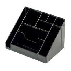 Подставка канцелярская Каскад - 9 отделений - Черная Подставка канцелярская Каскад - 9 отделений - Черная