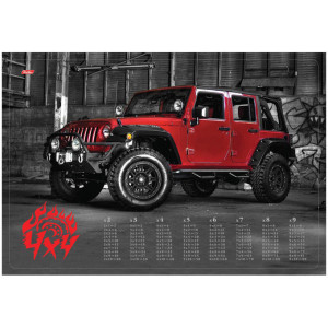 Коврик настольный пластиковый Jeep - 43*29 см