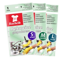 Перчатки хозяйственные резиновые - Размер L Перчатки хозяйственные резиновые - Размер L