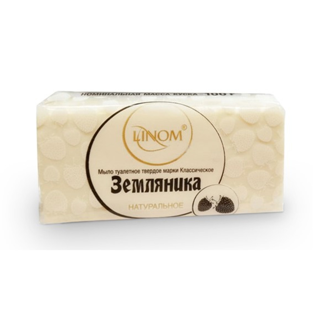 Мыло туалетное Linom Земляника - 100 г Мыло туалетное Linom Земляника - 100 г