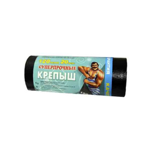 Пакеты для мусора прочные Крепыш - 120 л - 20 штук