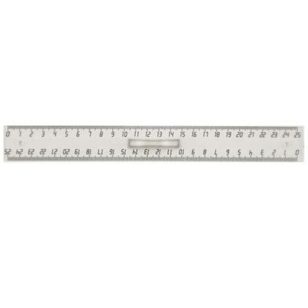 Линейка Юни - 25 см - Пластик - С держателем Линейка Юни - 25 см - Пластик - С держателем