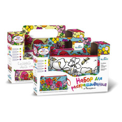 Набор для раскрашивания - Совушка/ Фиалки - пенал-тубус Набор для раскрашивания - Совушка/ Фиалки - пенал-тубус
