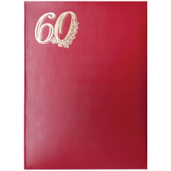 Папка адресная - бумвинил - красная - 60 лет Папка адресная - бумвинил - красная - 60 лет