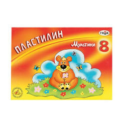 Пластилин Гамма Мультики - 8 цветов - 160 г
