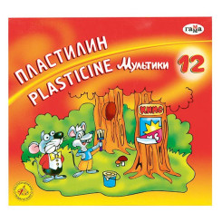 Пластилин Гамма Мультики - 12 цветов - 240 г