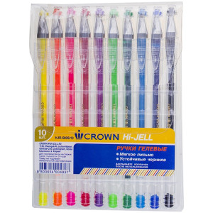 Набор гелевых ручек Hi-Jell Color - 10 штук - 10 цветов - 0,5 мм