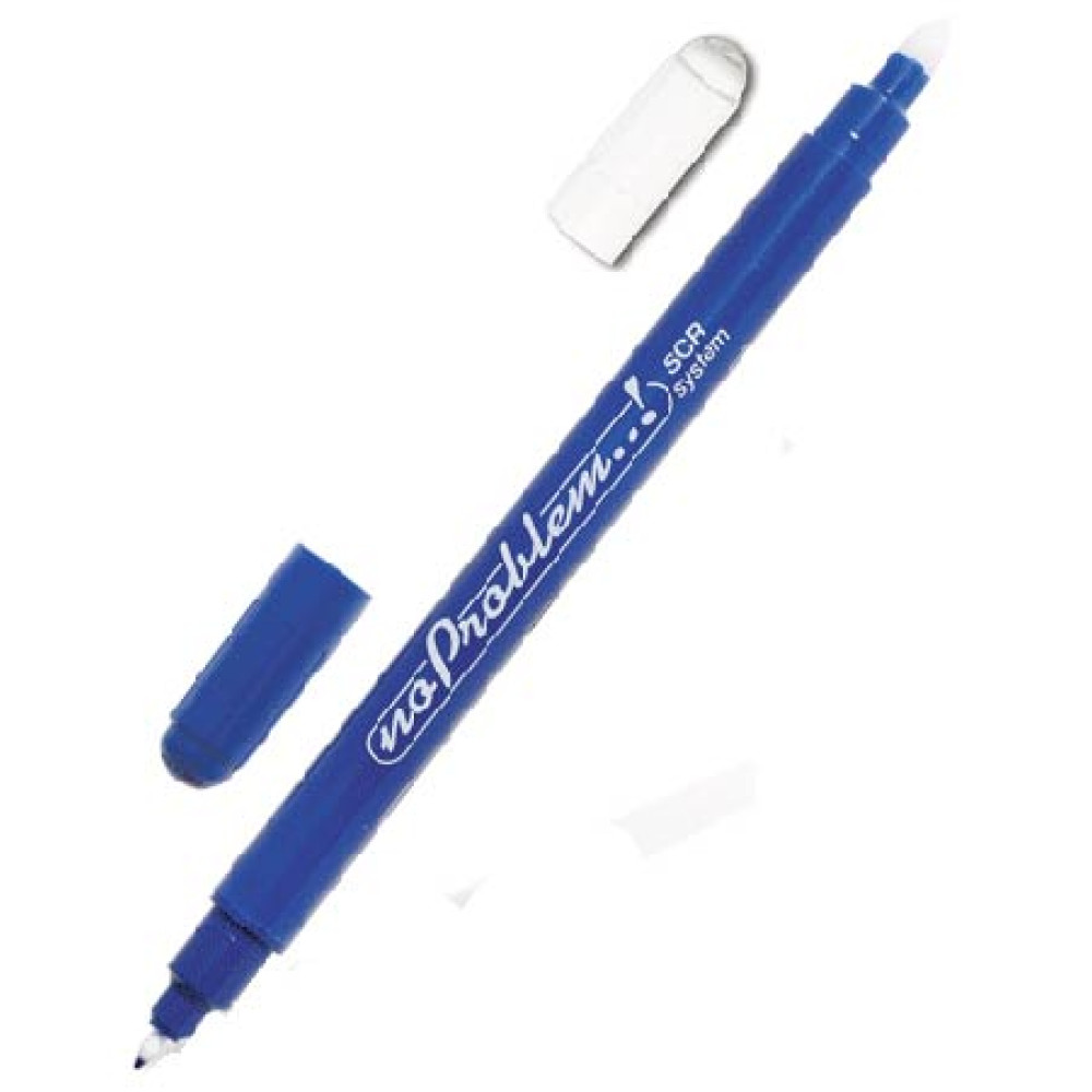 Ручка капиллярная двусторонняя No Problem - Стиратель - Синяя Ручка капиллярная двусторонняя No Problem - Стиратель - Синяя