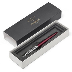 Ручка шариковая Parker Jotter Portobello Purple - Металлическая - Синяя