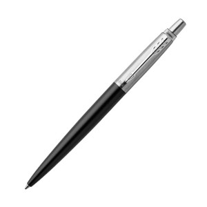 Ручка подарочная автоматическая - Parker Jotter Bond Street Black - Черный, хром - Синяя