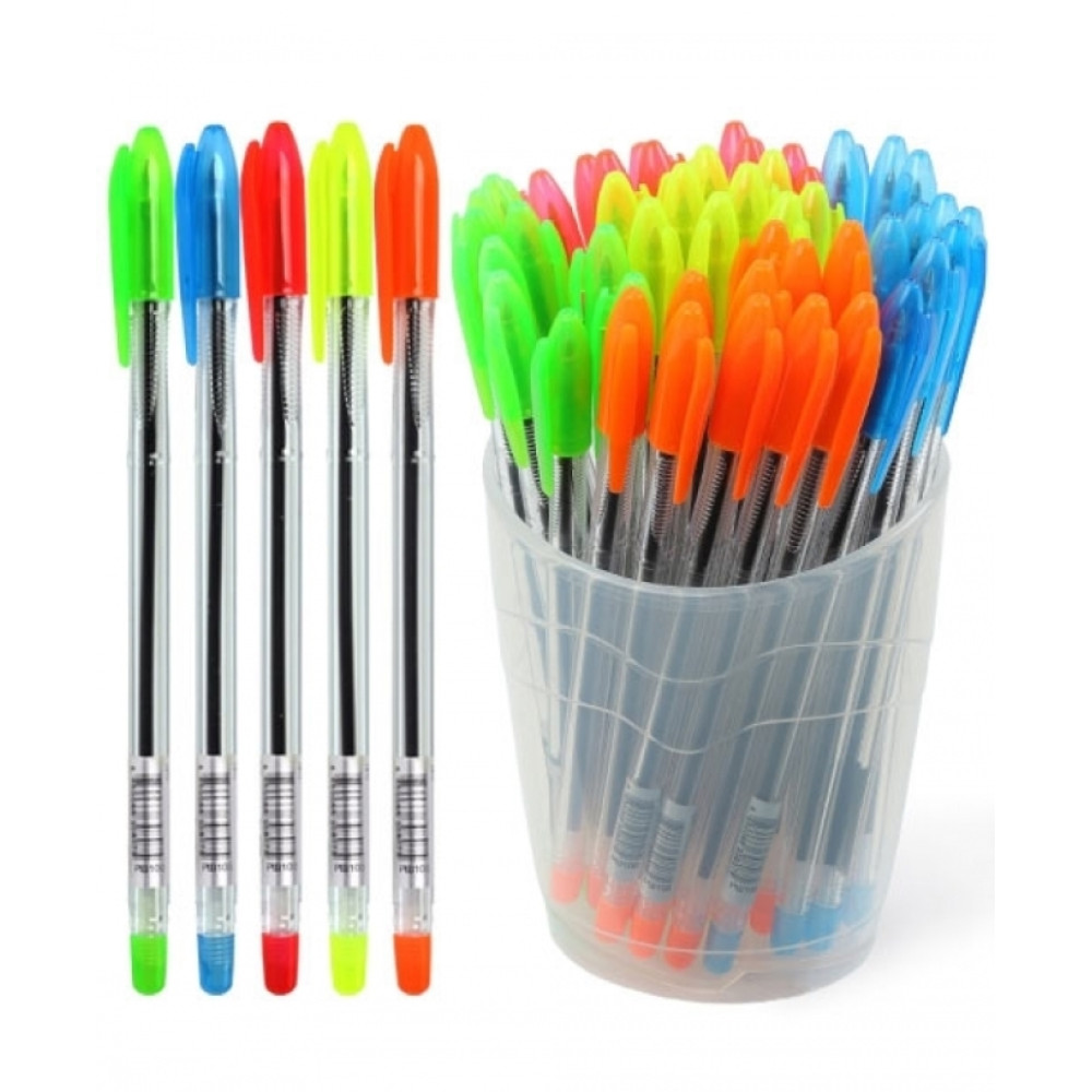 Ручка шариковая Стамм - В ассортименте - Синяя Ручка шариковая Стамм - В ассортименте - Синяя