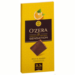 Шоколад молочный O'Zera. Milk Orange - 100 г Шоколад молочный O'Zera. Milk Orange - 100 г