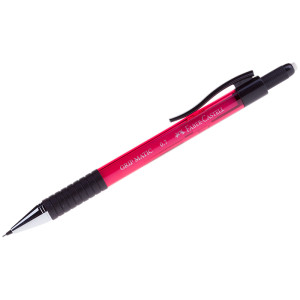 Автокарандаш Faber Castell Grip Matic - 0,7 мм - HB - с ластиком - корпус красный