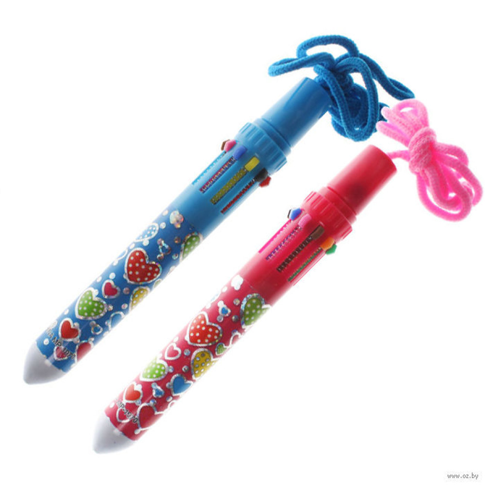 Ручка шариковая DV-7226 - Автоматическая - На шнурке - 11 цветов Ручка шариковая DV-7226 - Автоматическая - На шнурке - 11 цветов