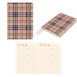 Ежедневник недатированный Proff Tartan - А5 - 320 страниц - Бежевый