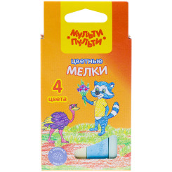 Набор цветного мела Енот в Австралии - 4 цвета