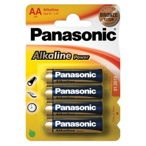 Батарейки алкалиновые Panasonic - LR6 - АА - 1,5В - 4 штуки