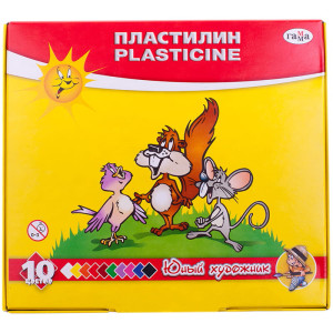 Пластилин Гамма - Юный художник - 10 цветов
