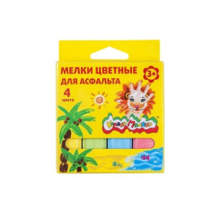 Мелки для асфальта Каляка-Маляка - 4 цвета Мелки для асфальта Каляка-Маляка - 4 цвета