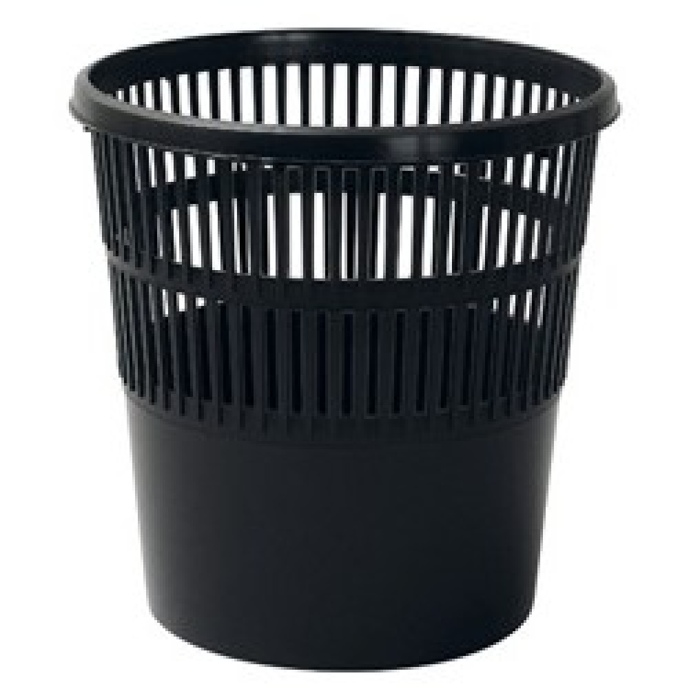 Корзина для бумаг сетчатая - 9 л - Черная Корзина для бумаг сетчатая - 9 л - Черная