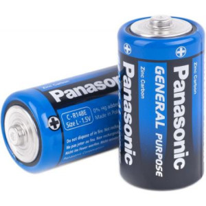 Батарейки солевые Panasonic General Purpose R14 - С - 1,5В - 2 штуки