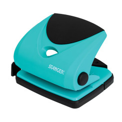 Дырокол металлический Stanger Energy - 20 листов - Черно-зеленый Дырокол металлический Stanger Energy - 20 листов - Черно-зеленый