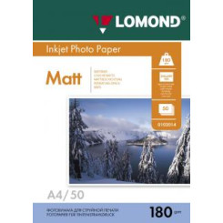 Фотобумага Lomond - А4 - Матовая - Односторонняя - 180 г/кв. м - 25 листов