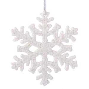 Украшение елочное - Снежинка - 10 см