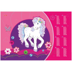 Коврик настольный пластиковый Happy Horse - 43*29 см