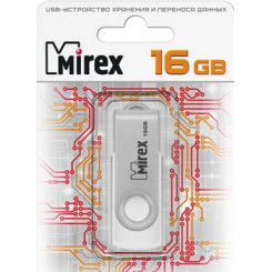 USB-флеш-накопитель Mirex Swivel White - 16 ГБ - Белый USB-флеш-накопитель Mirex Swivel White - 16 ГБ - Белый