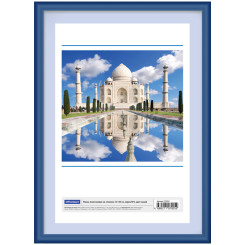 Рамка пластиковая синяя - 21*30 см - со стеклом