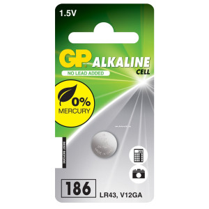 Батарейка GP AG12 - 1.5 V - LR43 - 1 шт