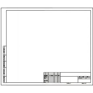 Форматка чертежная - А3 - 240 г - Горизонтальная рамка