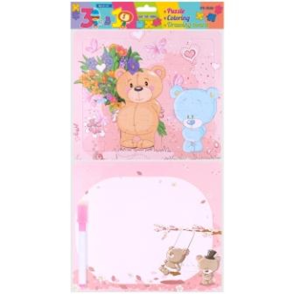 Набор для детей - Пазл - Раскраска - Доска для рисования Набор для детей - Пазл - Раскраска - Доска для рисования