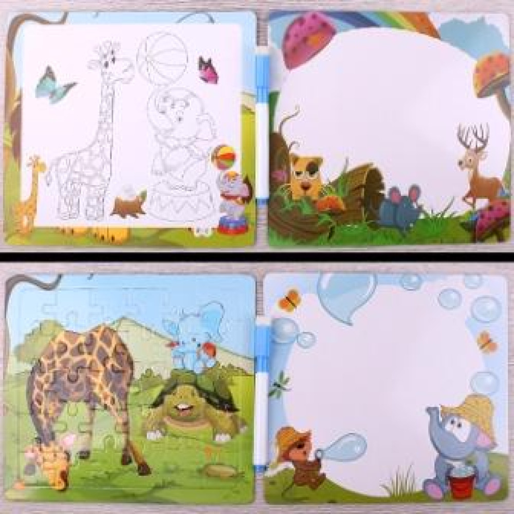Набор для детей - Пазл - Раскраска - Доска для рисования Набор для детей - Пазл - Раскраска - Доска для рисования